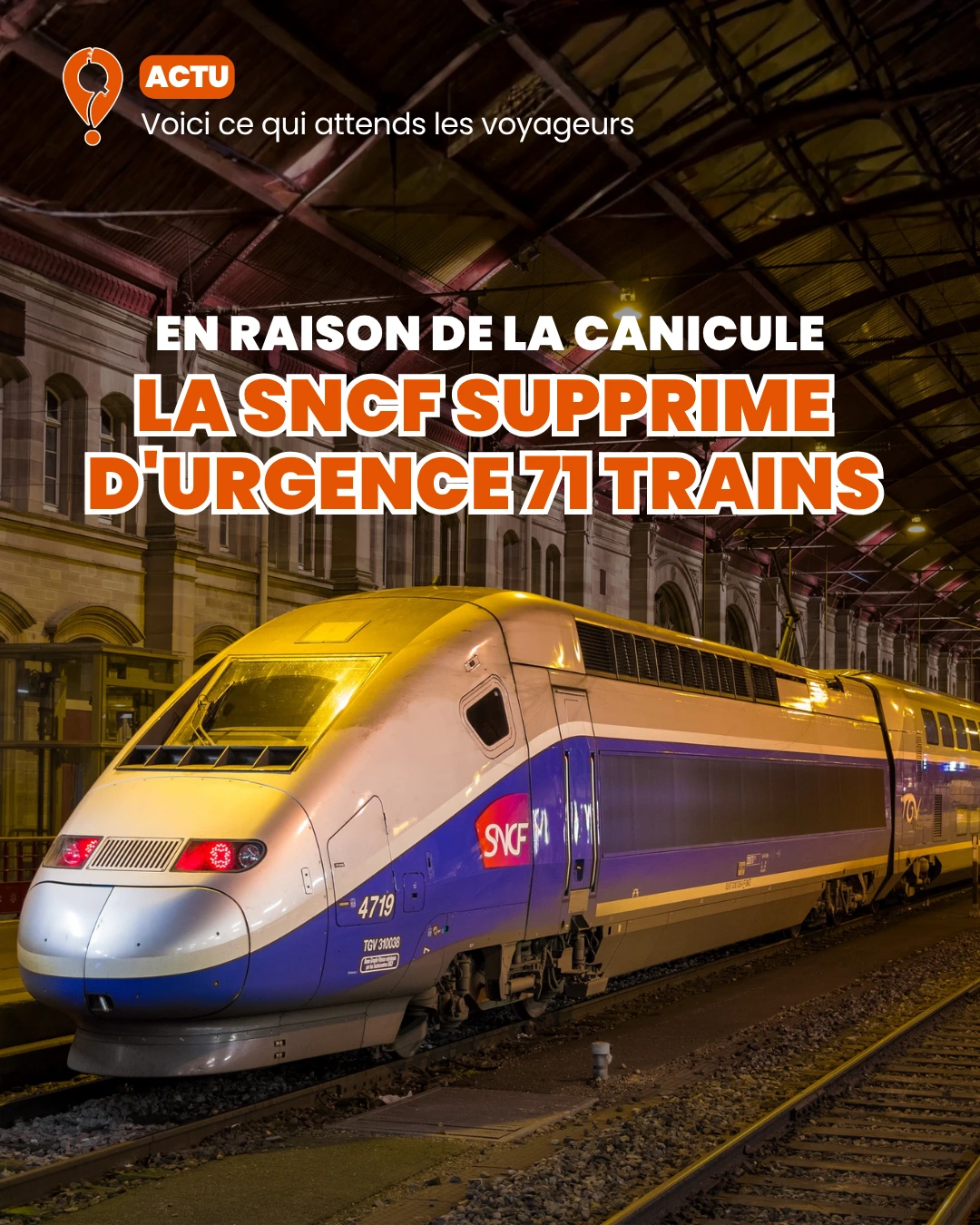 Urgence canicule SNCF
